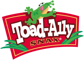 Toad-Ally Snax logo