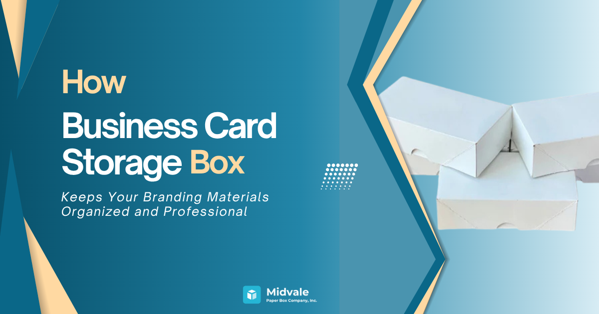 How a Business Card Storage Box Keeps Your Branding Materials Organize