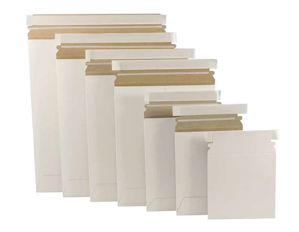 Midvale 9x11.5 Self Peel & Seal Photo Document Mailers 25 Pack Stay Flat White Cardboard Envelopes